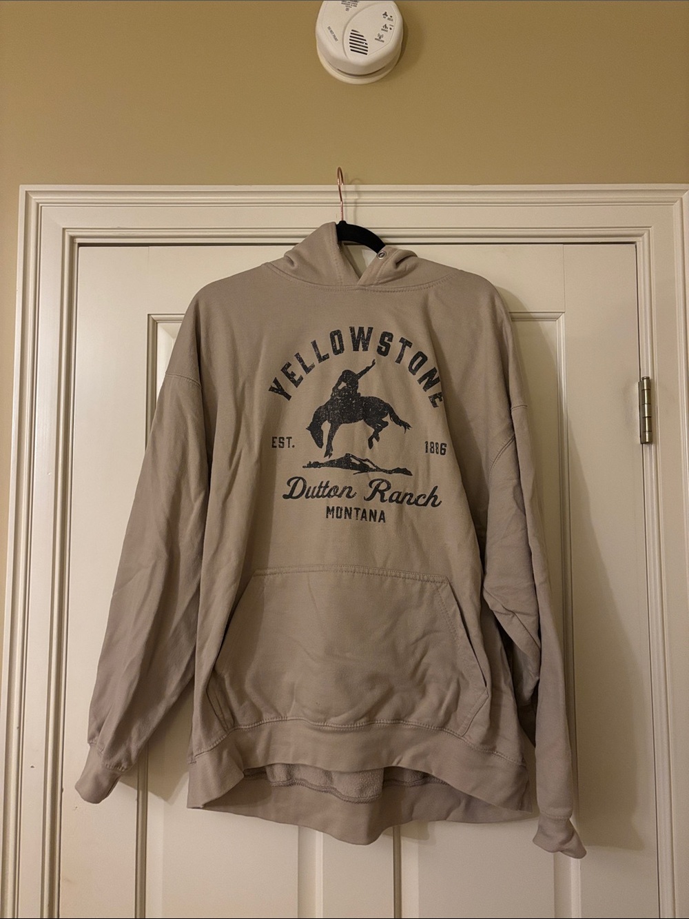 Dutton Ranch Yellowstone Khaki Pullover Hoodie